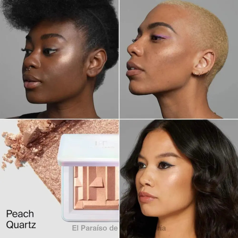 Bio-Radiant Gel-Powder Highlighter with Fermented Arnica | Peach Quartz - iluminador