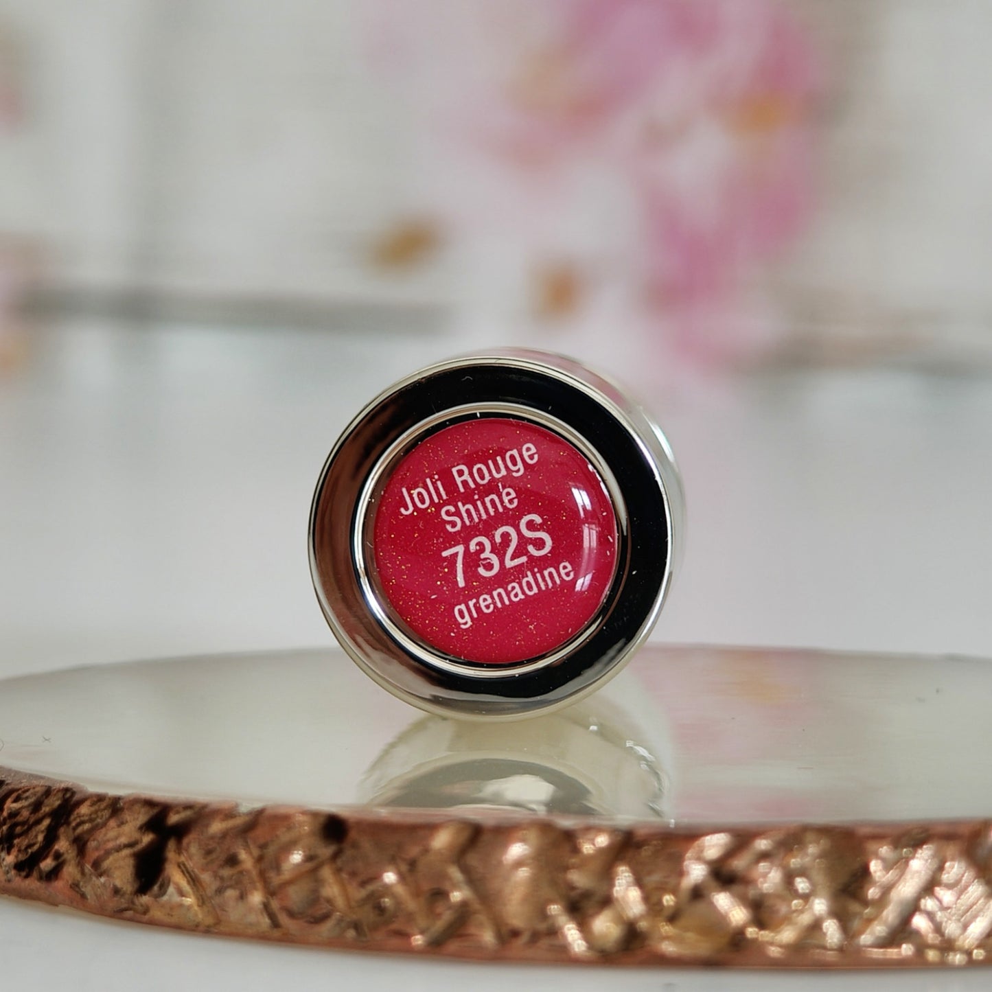 Joli Rouge Shine - 732 Grenadine - Moisturizing and Shiny Lipstick