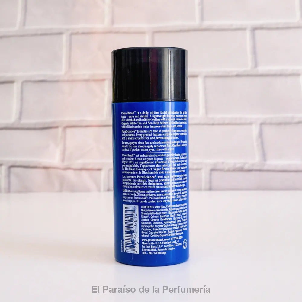 Clean Break Crema Hidratante Masculina Libre de Aceite - Piel Fresca y Saludable - Crema facial