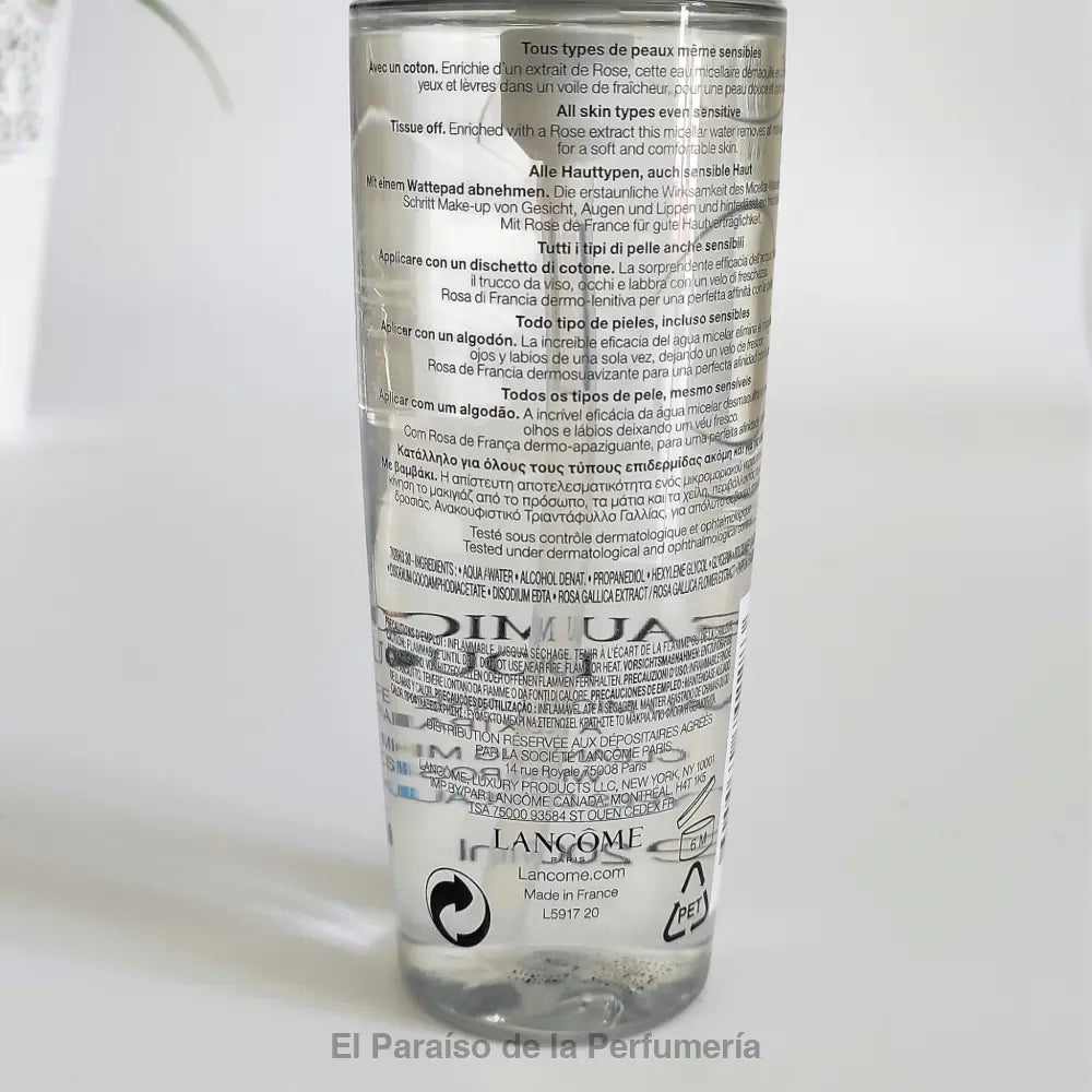 Eau Micellaire Douceur - Agua Micelar Limpiadora Suave - Limpieza facial