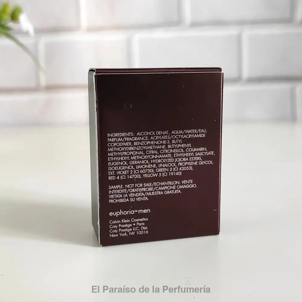 Euphoria for Men - Eau de Toilette 15 ml - Fragancia Masculina - Miniatura