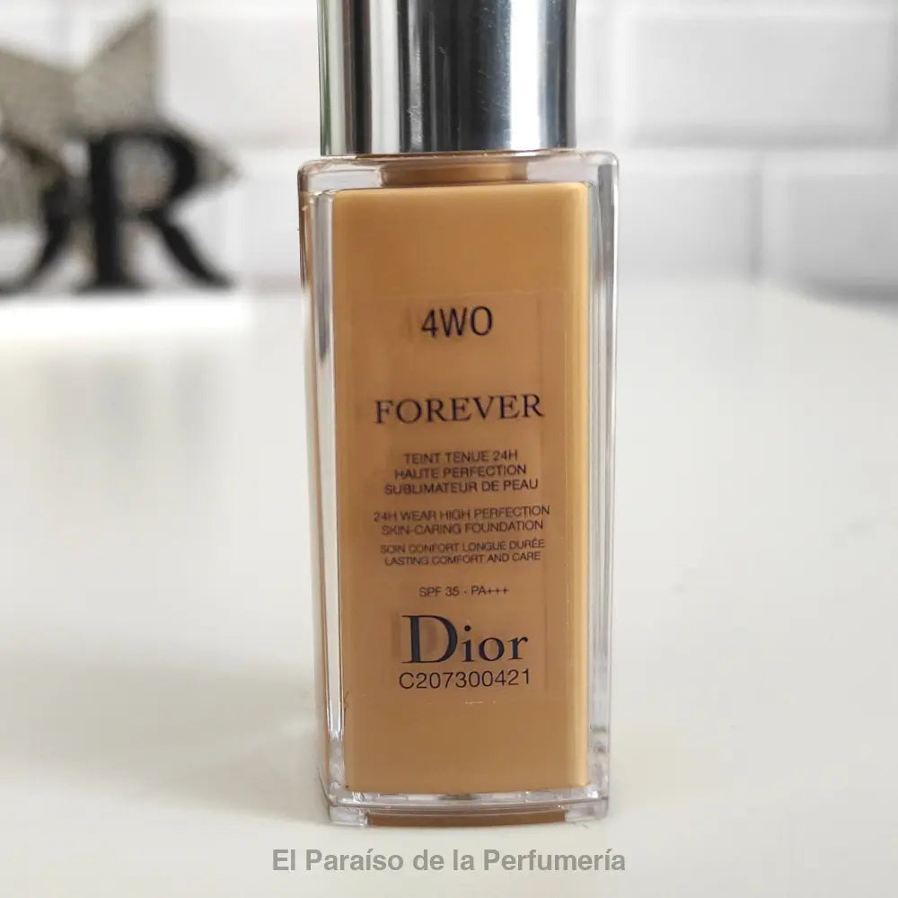 Forever Teint Tenue 24H- 4WO Warm Olive - Base de Maquillaje de Alta Perfección SPF35 - base de maquillaje