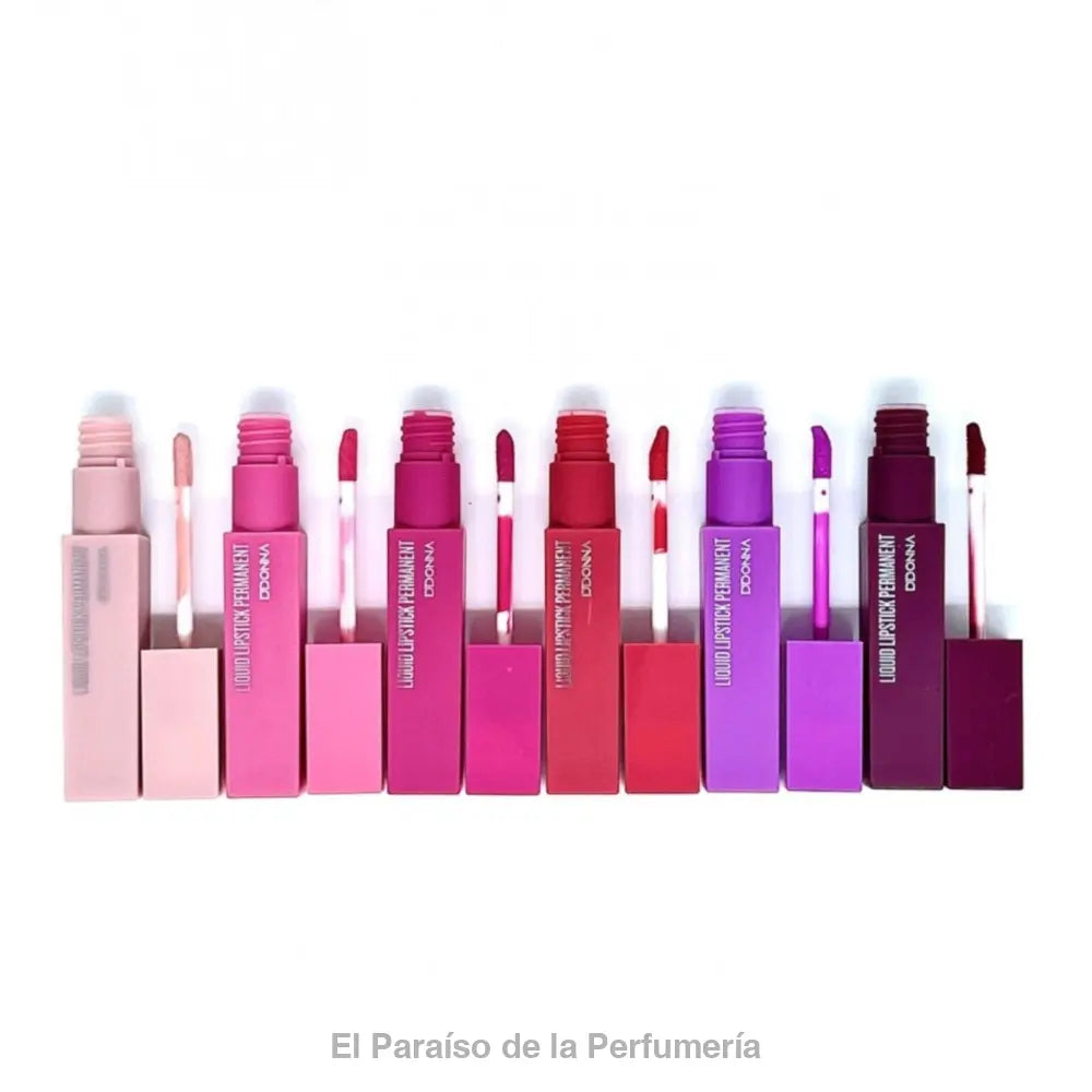 Labial Líquido Mate Permanente Nº 1 - Larga Duración Alta Pigmentación - Barra de labios