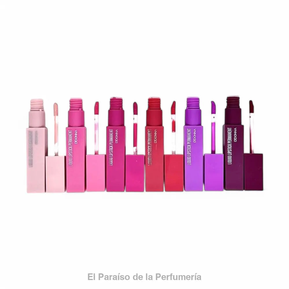 Labial Líquido Mate Permanente Nº 4 - Larga Duración Alta Pigmentación - Barra de labios