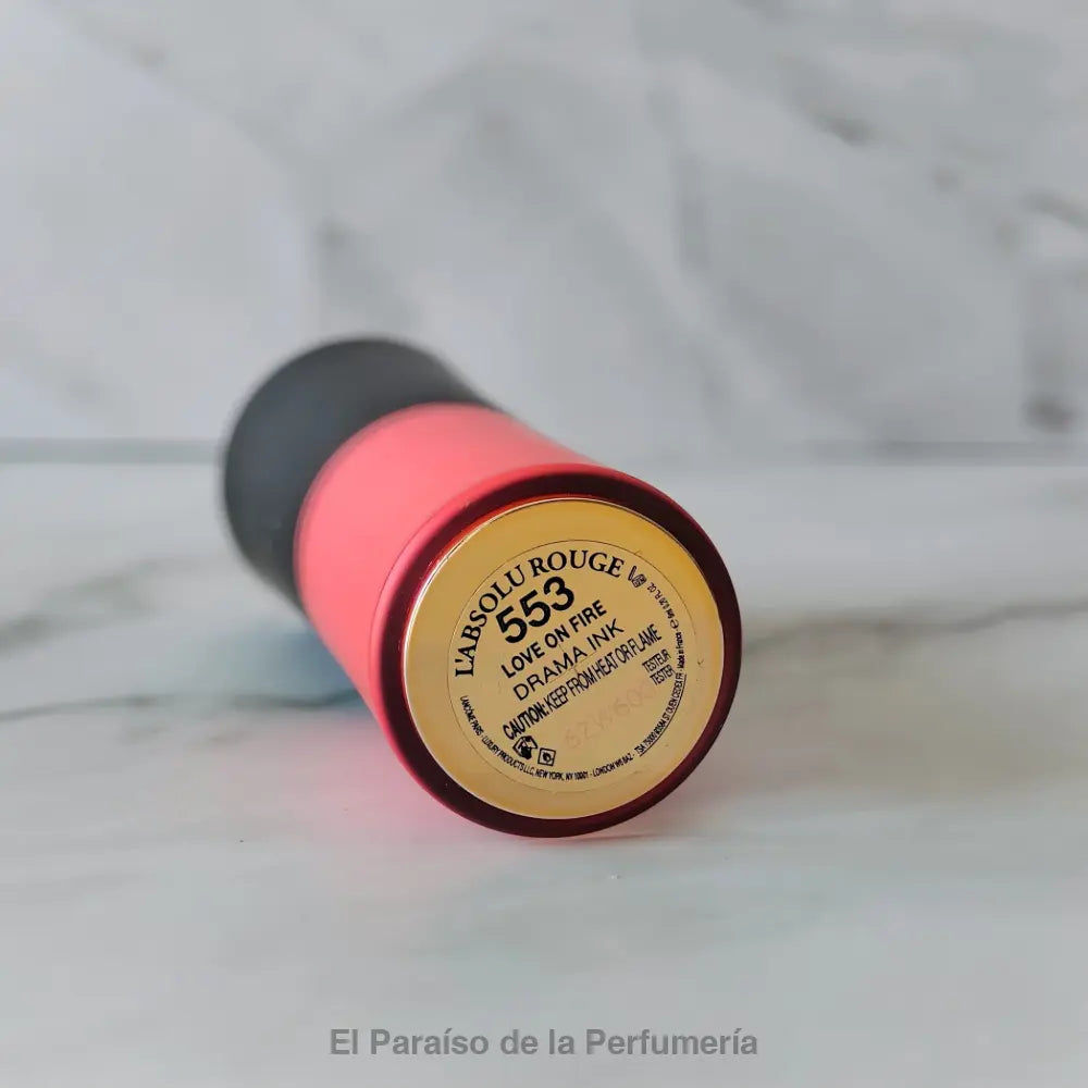 L’Absolu Rouge Drama Ink - 553 LOVE ON FIRE - Tinta de Labios Líquida Mate - Maquillaje labios