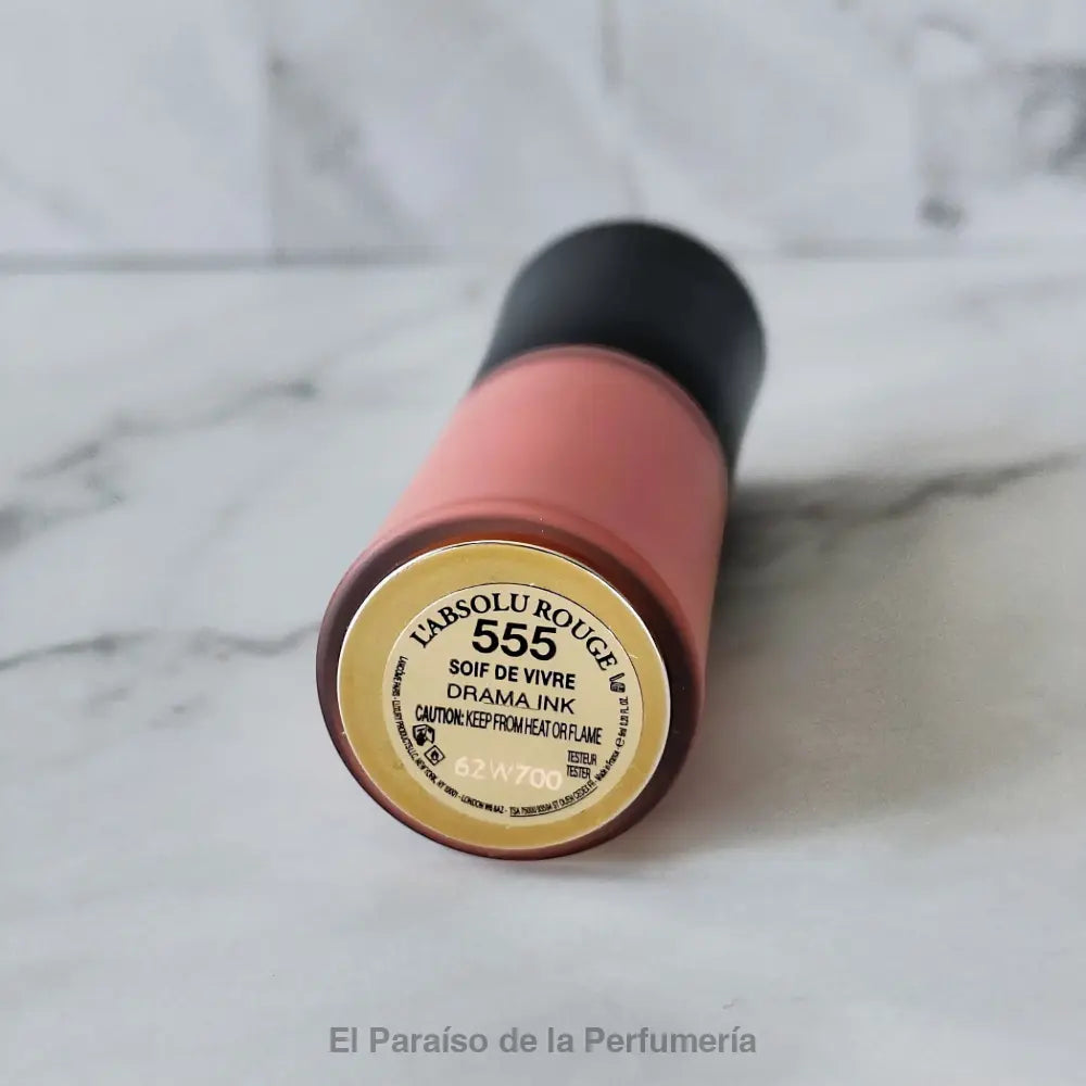 L’Absolu Rouge Drama Ink - 555 SOIF DE VIVRE - Tinta de Labios Líquida Mate - Maquillaje labios