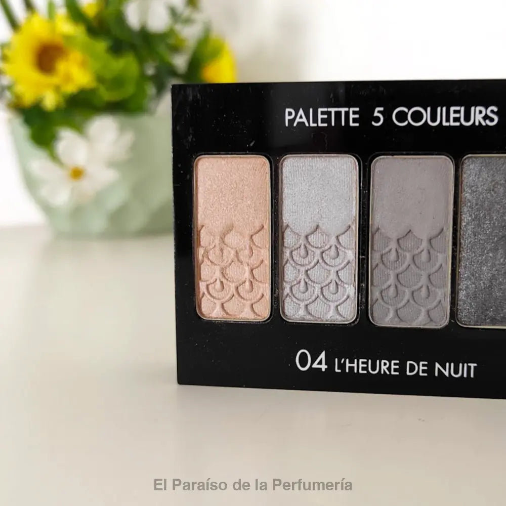 Paleta de Sombras 5 Couleurs 04 L’Heure de Nuit | Ojos ahumados intensos y elegantes - Sombra de ojos
