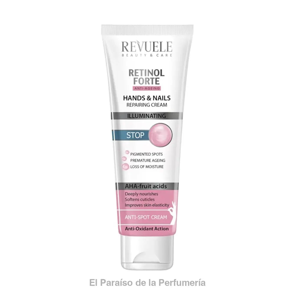 REVUELE Retinol Forte Crema Reparadora Manos y Uñas 100 ml - Crema de manos