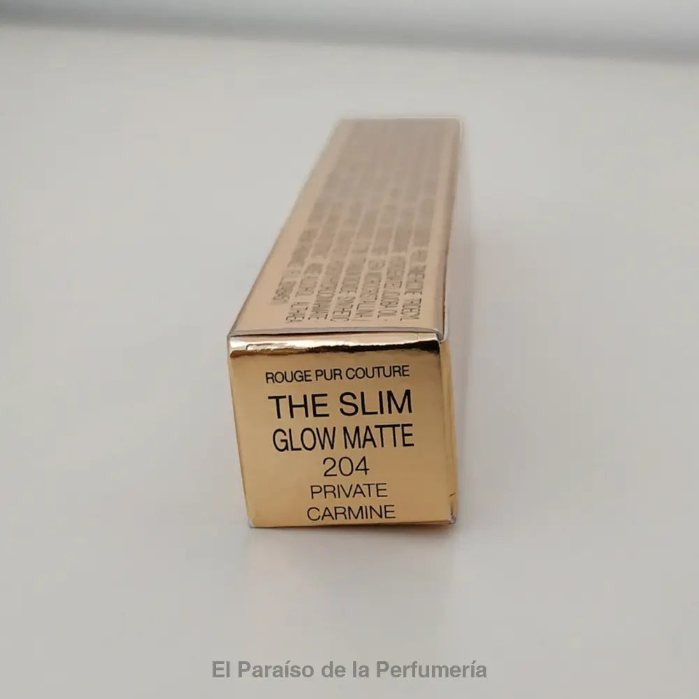 Rouge Pur Couture The Slim Glow Matte - 204 Private Carmine - Barra de Labios - Barra de labios