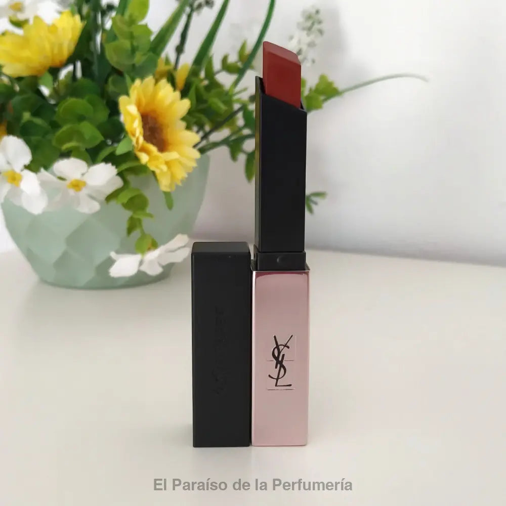 Rouge Pur Couture The Slim Glow Matte - 214 Illicit Orange - Barra de Labios - Barra de labios