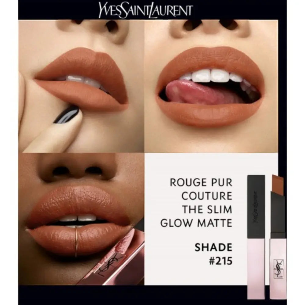 Rouge Pur Couture The Slim Glow Matte - 215 Undisclosed Camel - Barra de Labios - Barra de labios