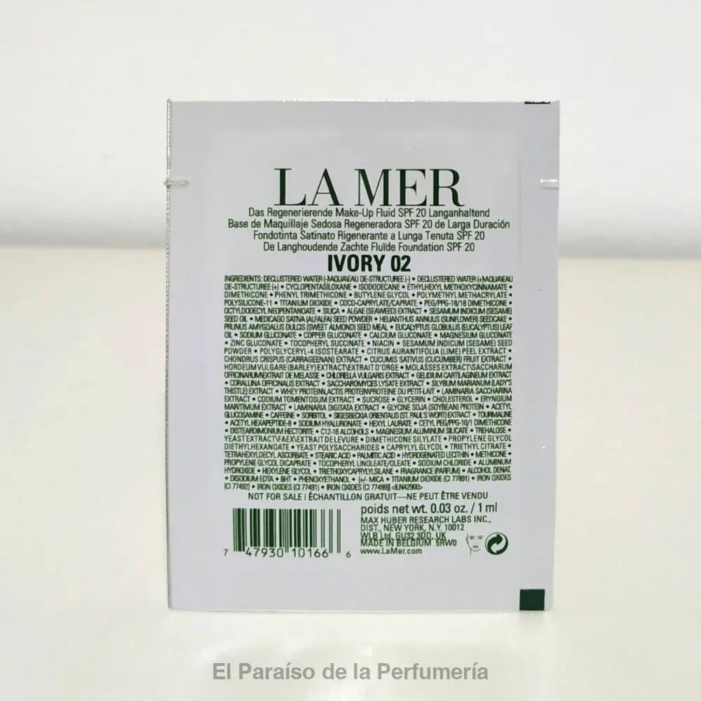 The Soft Fluid Longwear Foundation SPF20 #02 Ivory 1 ml - base de maquillaje