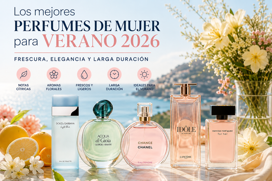 Los mejores perfumes de mujer para verano 2026 | El Paraíso de la Perfumería