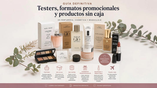 Guia sobre testers, formatos promocionales y productos sin caja | El Paraíso de la Perfumería