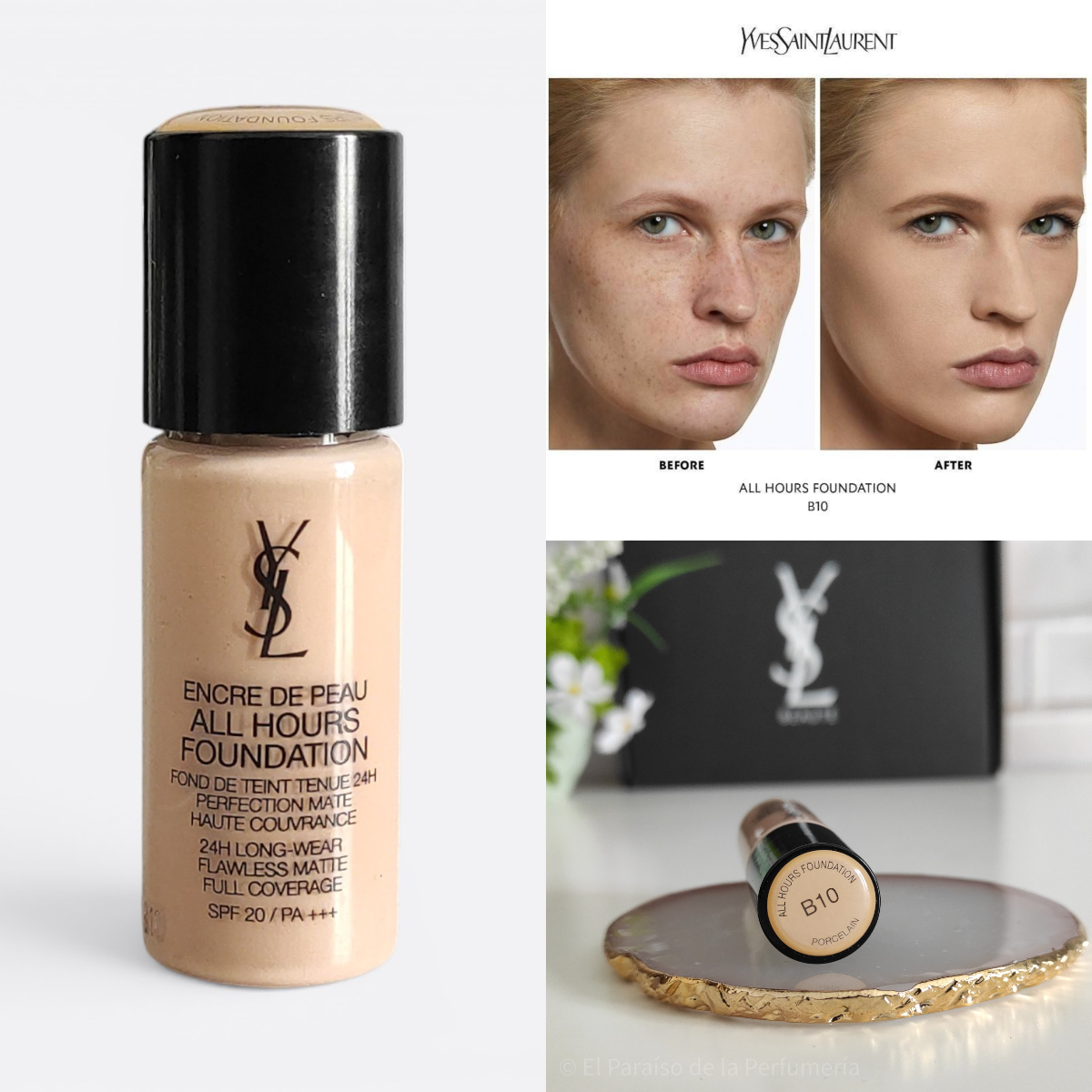 ALL HOURS FOUNDATION Encre De Peau - Base de Maquillaje 10 ml