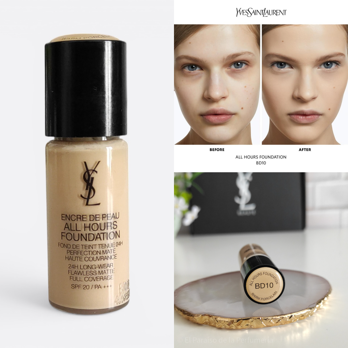 ALL HOURS FOUNDATION Encre De Peau - Base de Maquillaje 10 ml