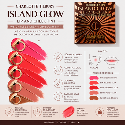 Charlotte Tilbury Beautiful Skin Island Glow Lip & Cheek - Bálsamo Multiusos