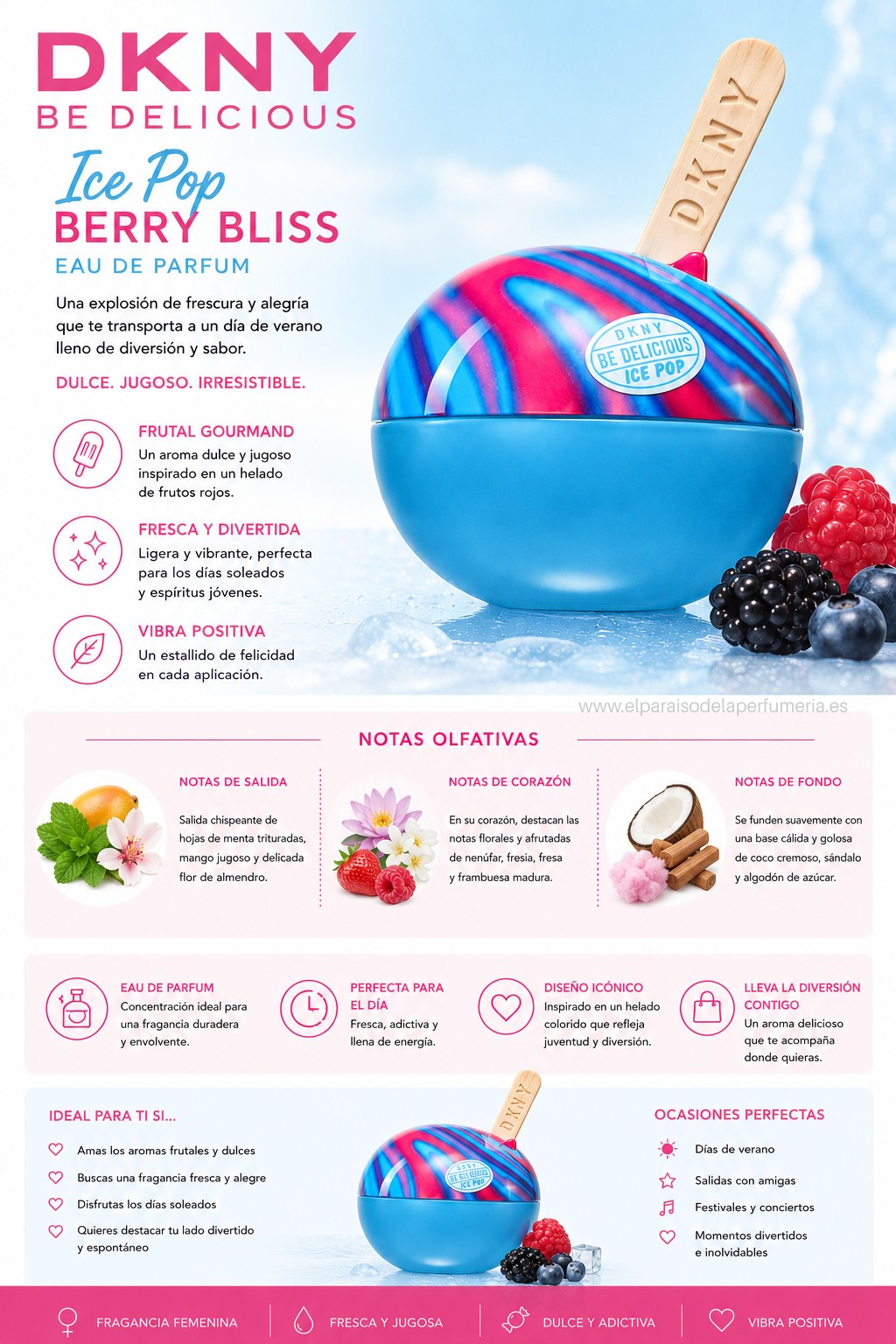 DKNY Be Delicious Ice Pop Berry Bliss Eau de Parfum 50 ml