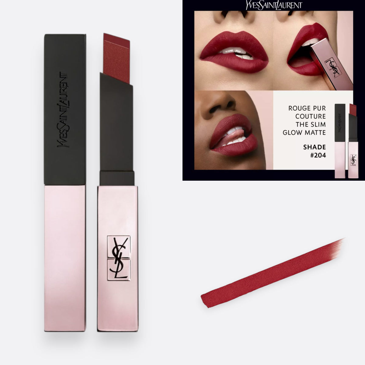Rouge Pur Couture The Slim Glow Matte - Labial Matte Luminoso