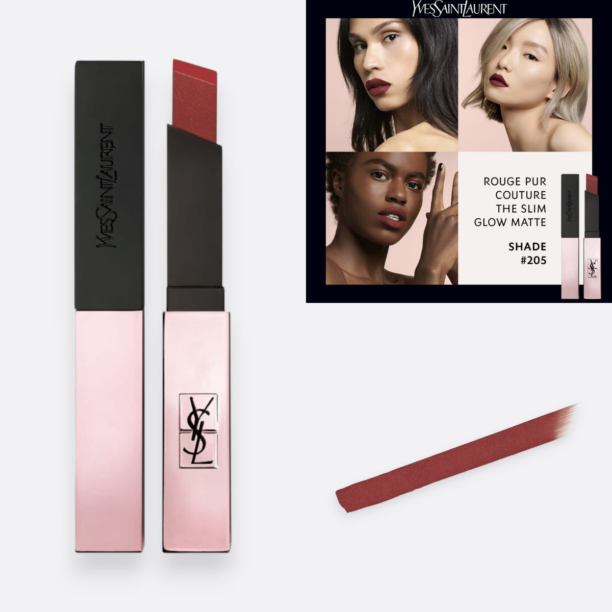 Rouge Pur Couture The Slim Glow Matte - Labial Matte Luminoso