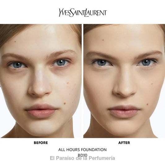 All Hours Foundation - BD10 Warm Porcelain - Base de Maquillaje - base de maquillaje