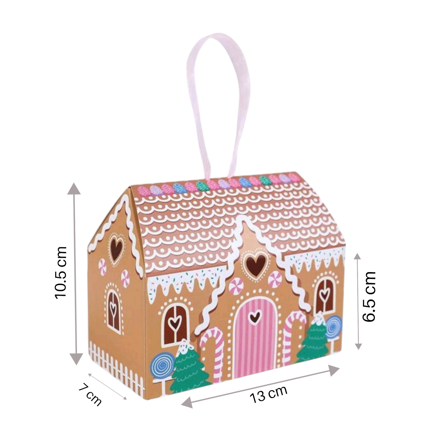 Caja de regalo casita navideña 2 modelos a elegir