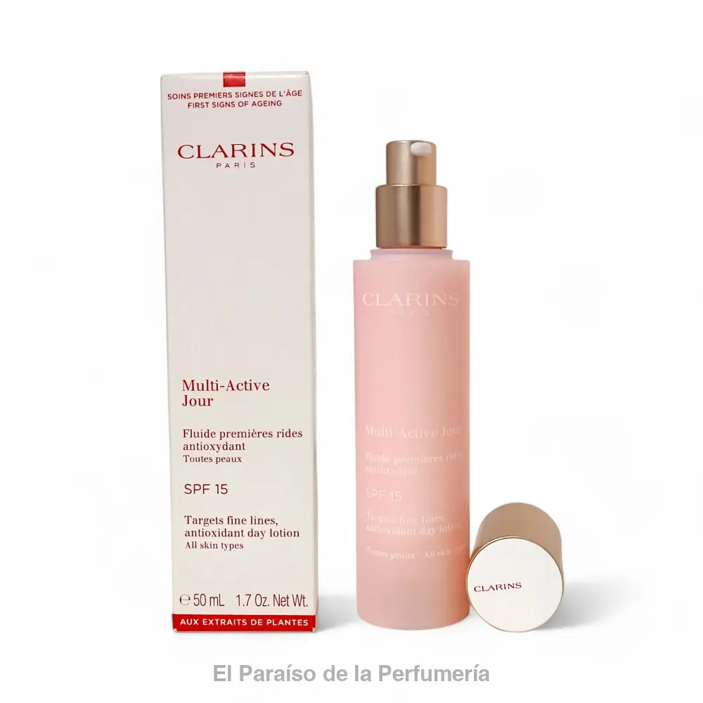Multi-Active Jour Fluido SPF15: Hidratación y protección para una piel radiante - Crema facial