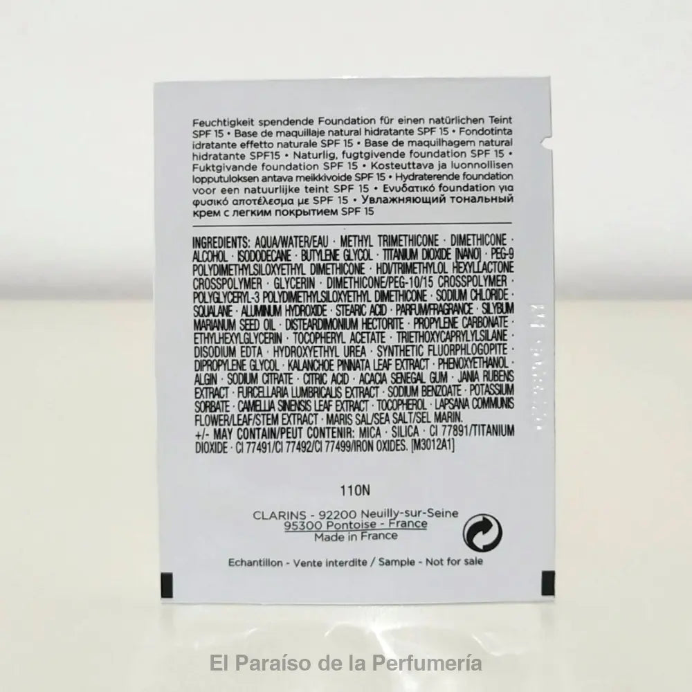 Skin Illusion - Maquillaje Natural SPF15 110N Honey 1,5 ml - base de maquillaje