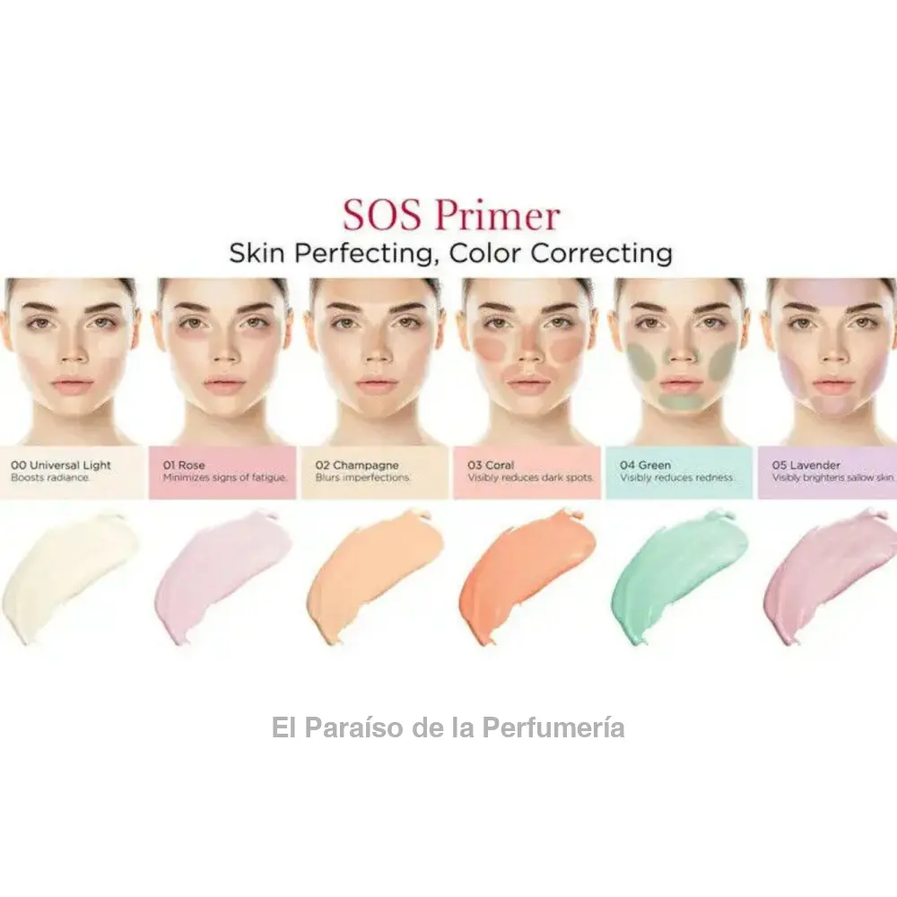 SOS Primer - 03 Coral - Minimiza Manchas y Unifica el Tono de Piel 1 ml - base de maquillaje