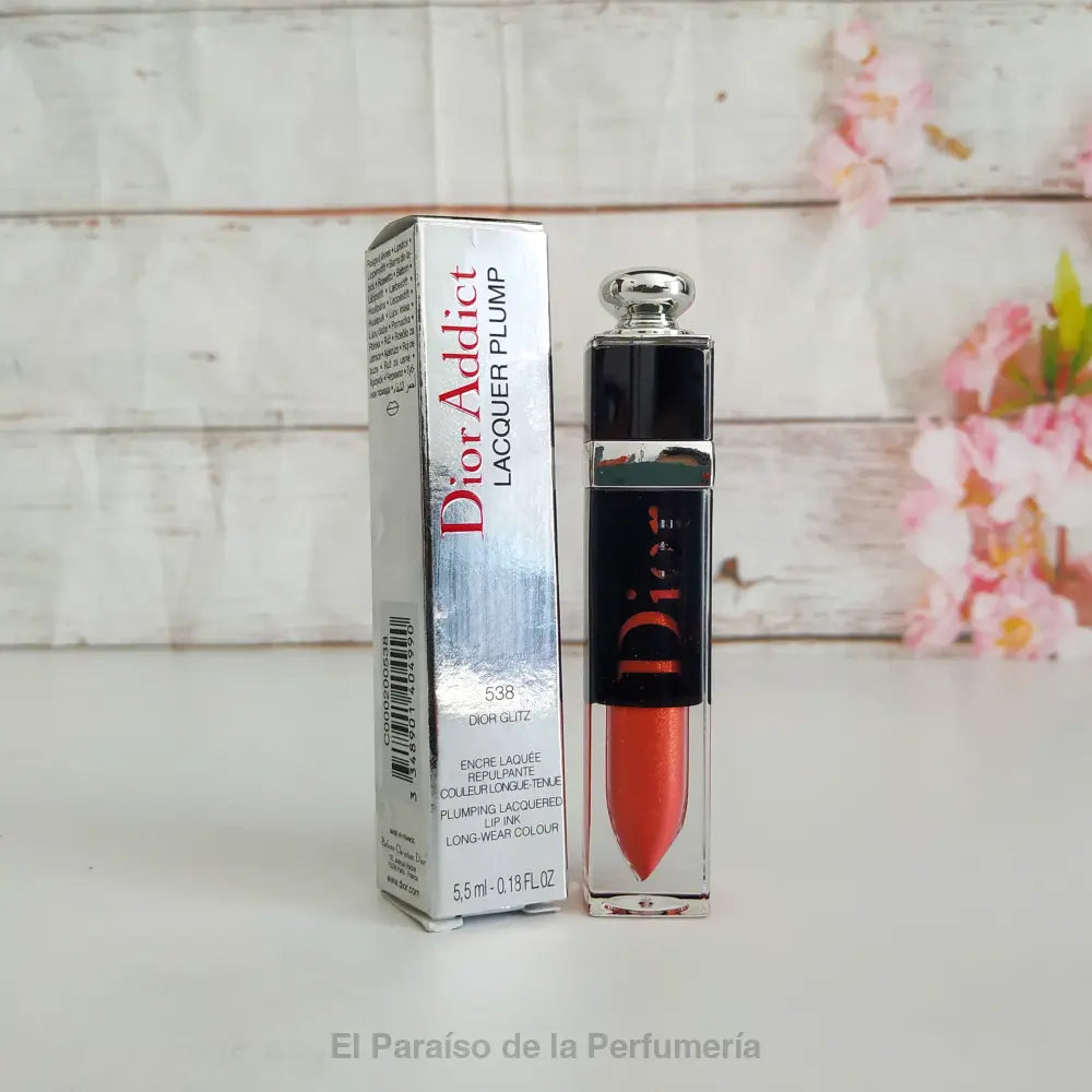 DiorAddict Lacquer Plump – 538 Dior Glitz - Tinta Labial Voluminizadora - Barra de labios