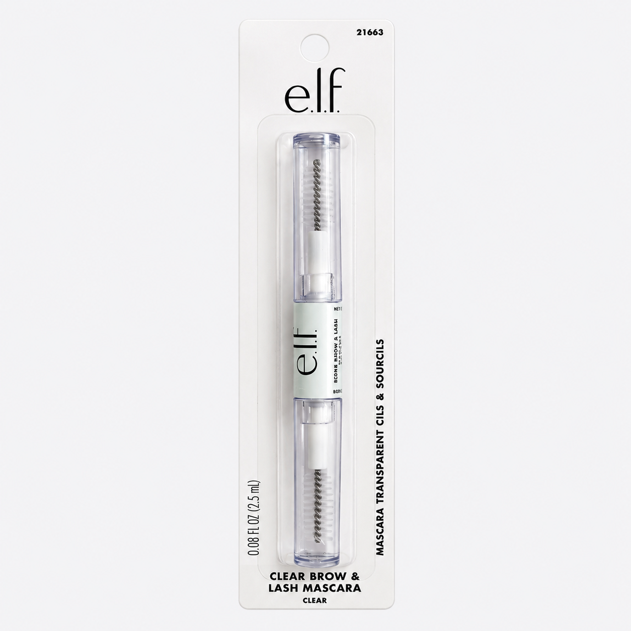 e.l.f. Clear Brow & Lash Mascara  Gel para Cejas y Pestañas Transparente