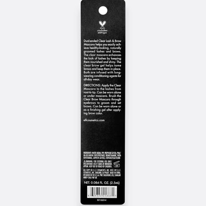 e.l.f. Clear Brow & Lash Mascara  Gel para Cejas y Pestañas Transparente