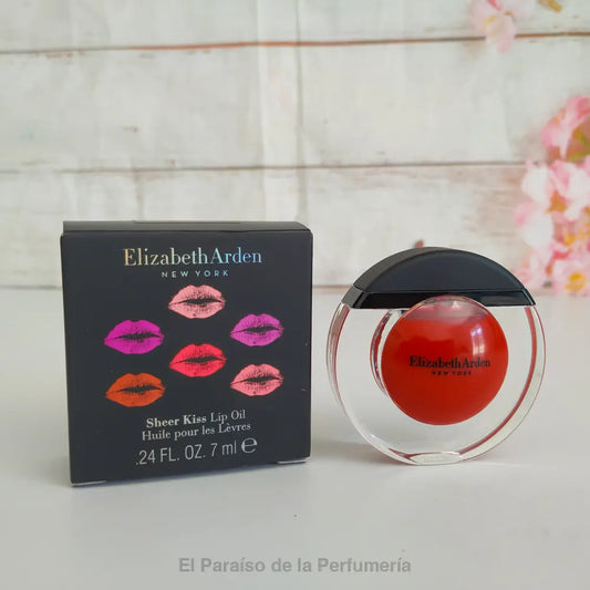 Elizabeth Arden Sheer Kiss Lip Oil - 04 Rejuvenating Red - brillo de labios