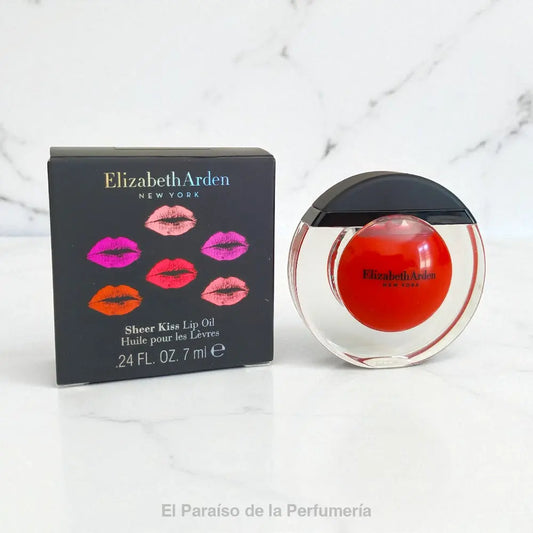 Elizabeth Arden Sheer Kiss Lip Oil - 04 Rejuvenating Red - brillo de labios