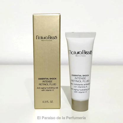 Essential Shock - Intense Retinol Fluid - Velo hidratante antiedad con vitamina A - Crema facial