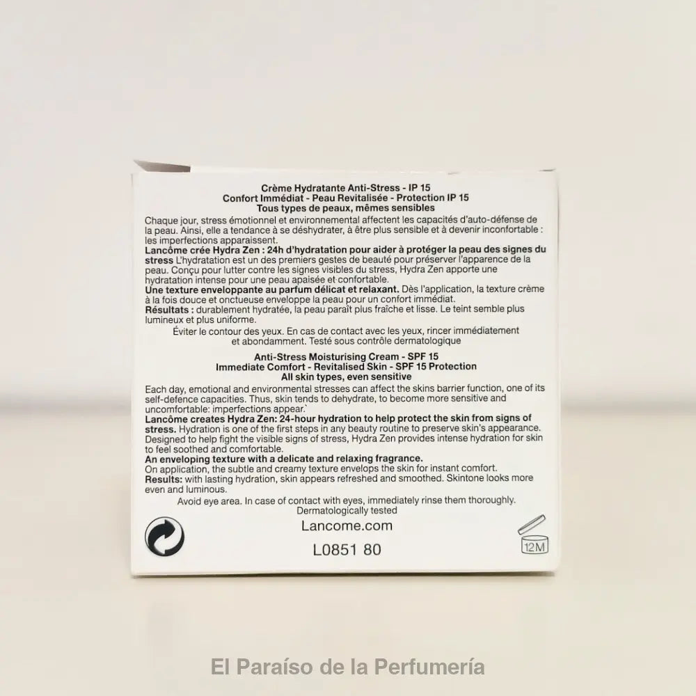 Hydra Zen Anti-Stress Moisturising Cream SPF15 - Crema Calmante e Hidratante (SIN PRECINTO EXTERIOR) Crema facial