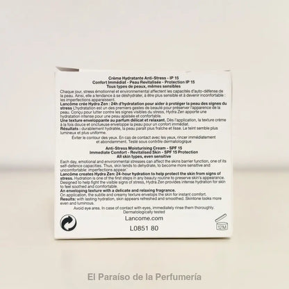 Hydra Zen Anti-Stress Moisturising Cream SPF15 - Crema Calmante e Hidratante (SIN PRECINTO EXTERIOR) Crema facial