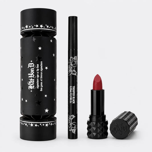 Kat Von D Signature Eye & Lip Duo - Eyeliner + Mini Barra de Labios