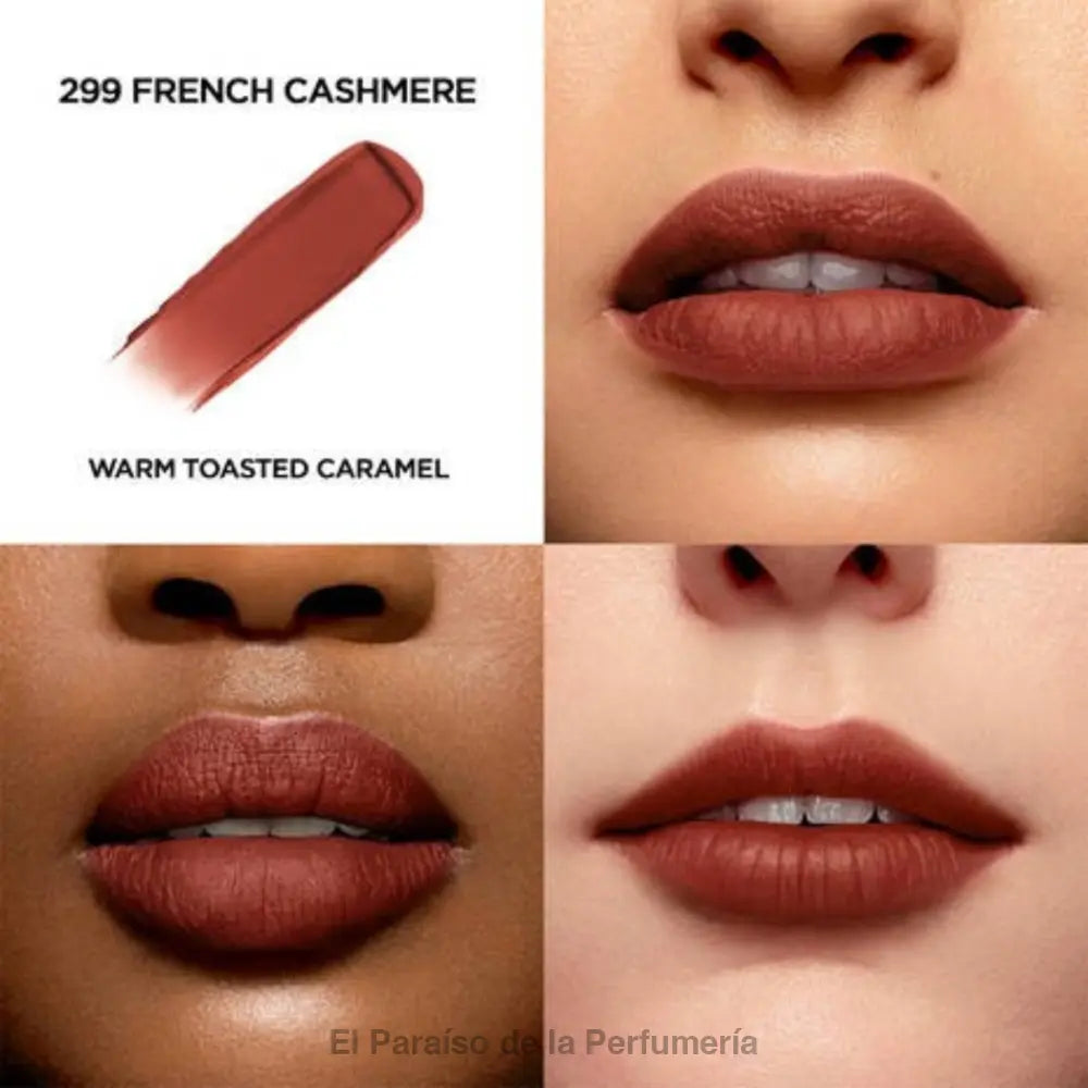 L’Absolu Rouge Intimatte 299 French Cashmere: Barra de labios mate sedosa (Punta Dañada) - Barra de labios