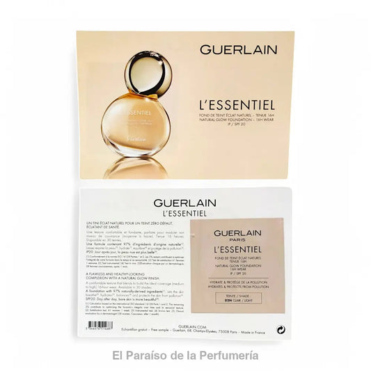 L’Essentiel- Fond de Teint Eclat Naturel SFP20 - 02N Clair - Base de Maquillaje - base de maquillaje