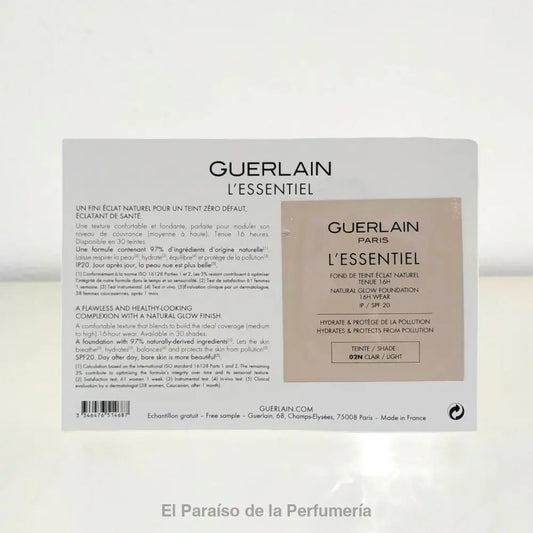 L’Essentiel- Fond de Teint Eclat Naturel SFP20 - 02N Clair - Base de Maquillaje - base de maquillaje