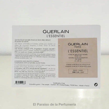 L’Essentiel- Fond de Teint Eclat Naturel SFP20 - 02N Clair - Base de Maquillaje - base de maquillaje