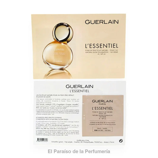L’Essentiel- Fond de Teint Eclat Naturel SFP20 - 03N Naturel - Base de Maquillaje - base de maquillaje