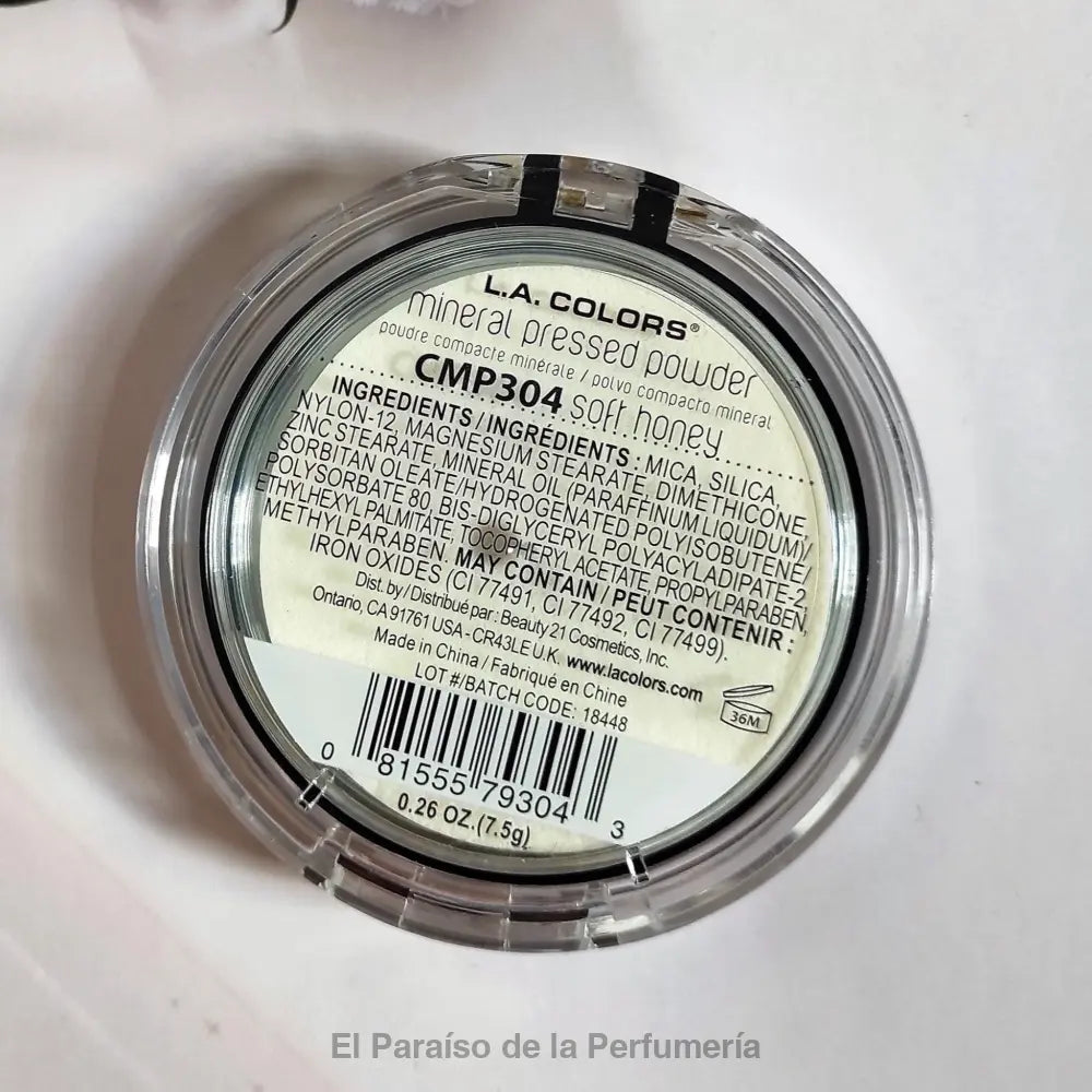 Mineral Pressed Powder - 304 Soft Honey - Polvo Compacto Mineral - POLVOS