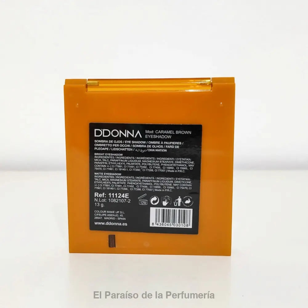 Paleta de 9 Sombras de Ojos Caramel Brown Ddonna - Ojos Ahumados Naturales y Glamorosos - Sombra de ojos