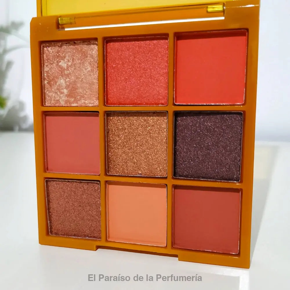 Paleta de 9 Sombras de Ojos Caramel Brown Ddonna - Ojos Ahumados Naturales y Glamorosos - Sombra de ojos