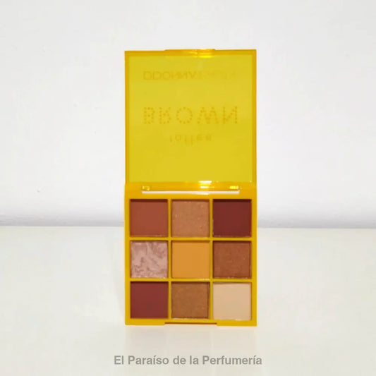 Paleta de Sombras de Ojos Toffee Brown: 9 Tonos Cálidos y Versátiles - Sombra de ojos