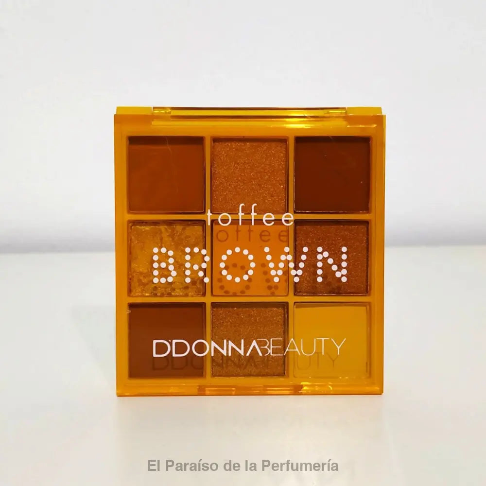 Paleta de Sombras de Ojos Toffee Brown: 9 Tonos Cálidos y Versátiles - Sombra de ojos