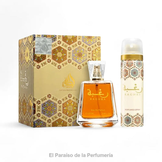 RAGHBA - Eau de Parfum 100 ml Unisex - Fragancia Árabe - Perfume