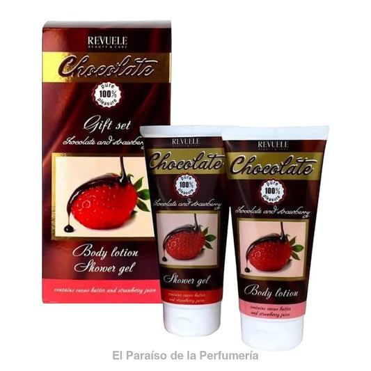 REVUELE Pack Fresas y Chocolate Gel + Bodymilk 200 ml - bodymilk